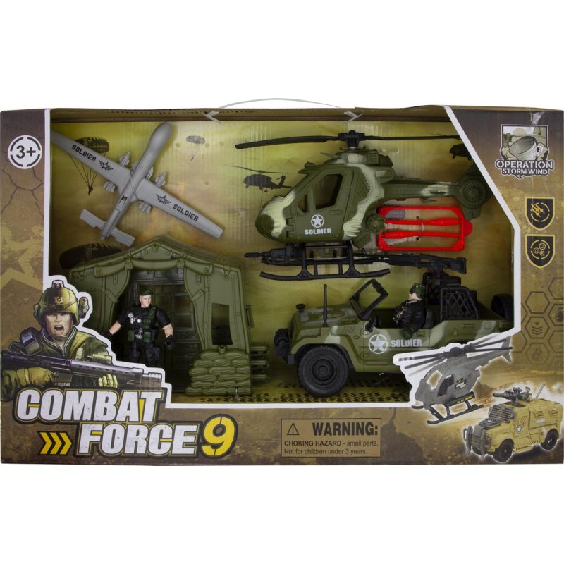 MILITAIR SPEELSET COMBATFORCE 9 BASECAMP - Heli - JW JF-CFCAMP