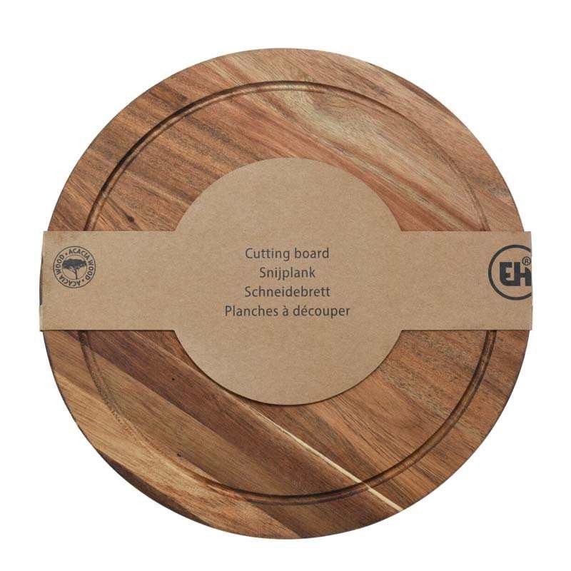 SNIJPLANK ACACIA HOUT ROND D25CM - Snijplank acacia hout rond d25cm - 529003360