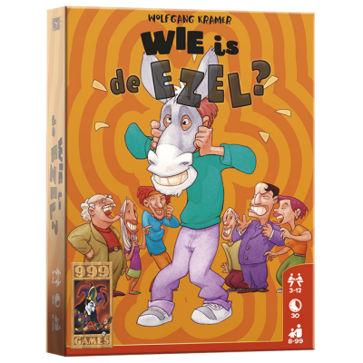 WIE IS DE EZEL ?  KAARTSPEL - Wie is de ezel01 - 999-WIE01